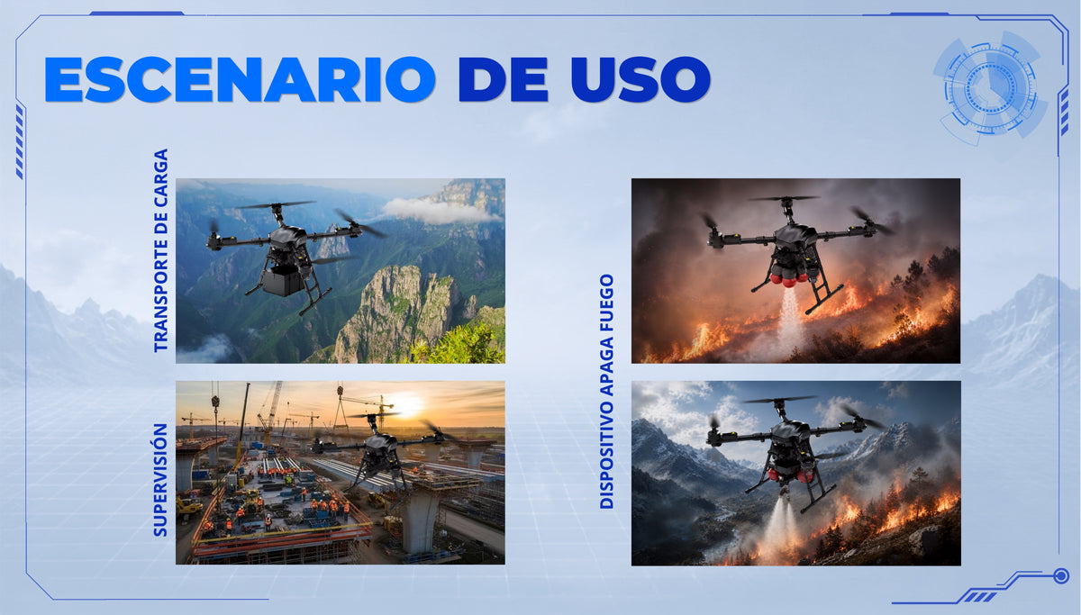 Dron M20 de grado industrial hasta 20 kg de Carga | ZARR